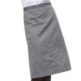 Unisex Kitchen  Chefs Cooking Aprons Half-length Cook Apron, Grey