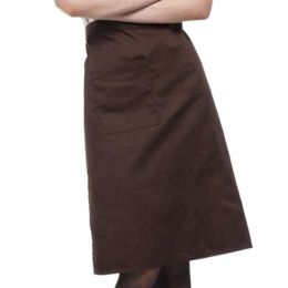 Kitchen Half-length Cook Apron Unisex Chefs Cooking Aprons, Coffee