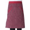 Unisex Half-length Apron Kitchen Chefs Cooking Aprons,Red Stripe