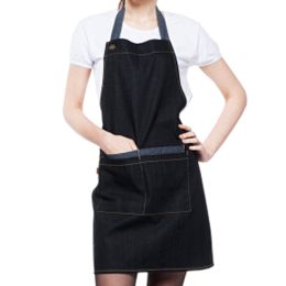 Stylish Unisex Kitchen Aprons Jeans Cooking Apron Halt Top Chefs Cook Apron