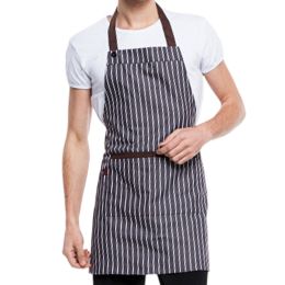 Brown Stylish Kitchen Aprons Jeans Cooking Apron Halt Top Chefs Cook Apron