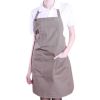 Wearable Kitchen Aprons Chefs Cook Apron Halt Top Stain-resistant Cooking Apron