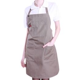 Wearable Kitchen Aprons Chefs Cook Apron Halt Top Stain-resistant Cooking Apron