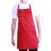 Wearable Kitchen Aprons Chefs Cook Apron Stain-resistant Cooking Apron Red