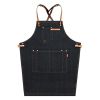 Fashion Wearable Chefs Cook Apron Stain-resistant  Kitchen Aprons Coffee Restaurant Work Clothes,A