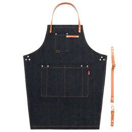 Fashion Wearable Chefs Cook Apron Stain-resistant  Kitchen Aprons Coffee Restaurant Work Clothes,C