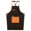 Fashion Wearable Chefs Cook Apron Stain-resistant  Kitchen Aprons Coffee Restaurant Work Clothes,I