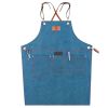 Fashion Wearable Chefs Cook Apron Stain-resistant  Kitchen Aprons Coffee Restaurant Work Clothes,T