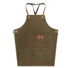 Fashion Wearable Chefs Cook Apron Stain-resistant  Kitchen Aprons Coffee Restaurant Work Clothes,#5