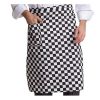 Chef Half Apron Waist Bistro Aprons with Pocket for Kitchen Cafe Cooking, Checks