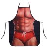 Funny Personality Sleeveless Annual Bar aprons      Red