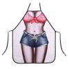 Funny Personality Denim Shorts Aprons  Blue Jeans