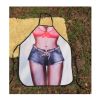 Funny Personality Denim Shorts Aprons  Blue Jeans
