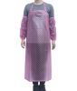 2 sets PVC Waterproof Oil-proof Apron for Home Kitchen Garden, PINK