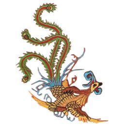 Creative Beautiful Chinese Phoenix Patches Cool Armband Badge Applique 5.1*5.1