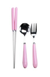 Elegant Dinnerware Set Beautiful Fork Copsticks Spoon