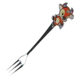 3 Pcs Cartoon Cow Children Stainless Tableware Cutlery Fork Fruit Fork