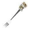 3 Pcs Cartoon Tiger  Children Stainless Tableware Cutlery Fork Fruit Fork