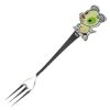 3 Pcs Lovely Cartoon Dog Children Tableware Stainless Cutlery Fork Fruit Fork