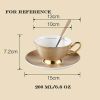 Magnolia Coffee Cup Set Porcelain Tea Cup Ceramic Mug Cup/Saucer/Spoon 6.8 OZ