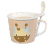 Cute Giraffe Coffee Cup Set English Style Tea Mug With Spoon