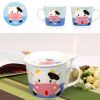 Cute Cow Coffee Cup Set English Style Tea Mug With Spoon