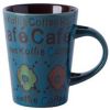American Style Retro Ceramic Cup Household Cup Coffee Cup Mug, Blue [B]