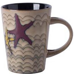 American Style Retro Ceramic Cup Household Cup Coffee Cup Mug, Starfish [N]