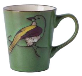 [Bird] American Style Retro Ceramic Cup Household Cup Coffee Cup Mug, Green [T]