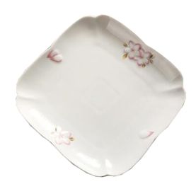 Ceramics Flat Dessert Cake Dish Platter Candy Dishes Wedding Salad Plate 8 Inch (White)