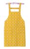 Elegant Durable Cotton Apron with Pocket Simple Restaurant Apron Home Bib,Yellow lattice , Checker