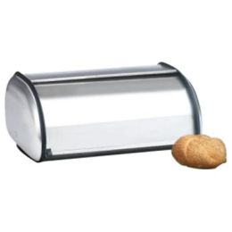 Brushed Steel Bread Box  Euro