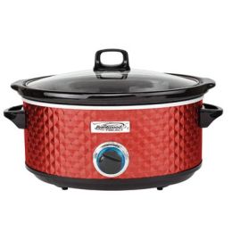 BS Slow Cooker Quilted 7qt Red