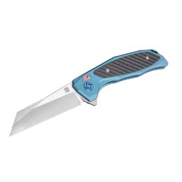 Artisan Megahawk Folder 3.62in M390 Blade Blue Titanium Hndl