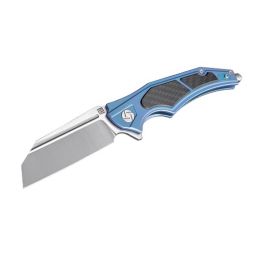 Artisan Apache Nomad Folder 3.82in S35VN Blade Blue Titanium