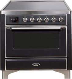 36" Majestic II Series Freestanding Electric Single Oven Range with 5 Elements,  Triple Glass Cool Door, Convection Oven, TFT Oven Control Display an