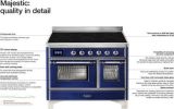 36" Majestic II Series Freestanding Electric Single Oven Range with 5 Elements,  Triple Glass Cool Door, Convection Oven, TFT Oven Control Display an